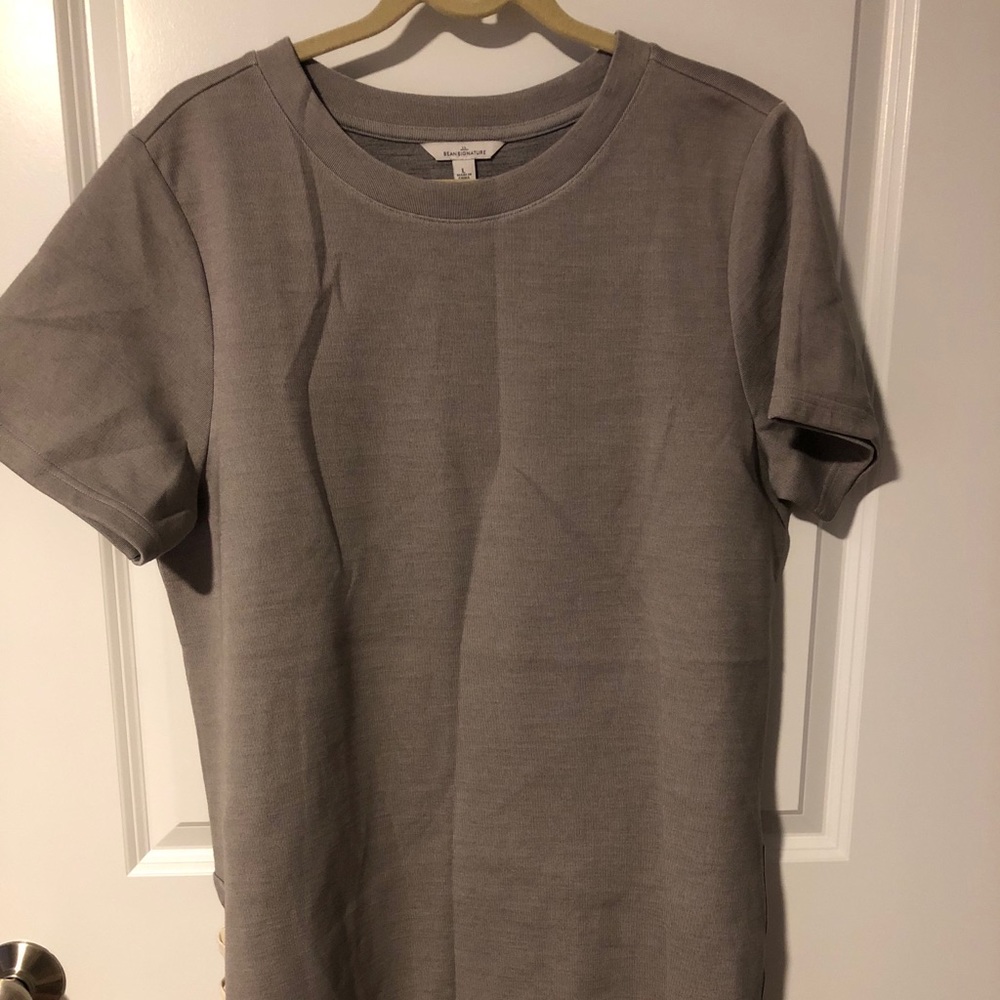 Short sleeve sweatshirt tunic